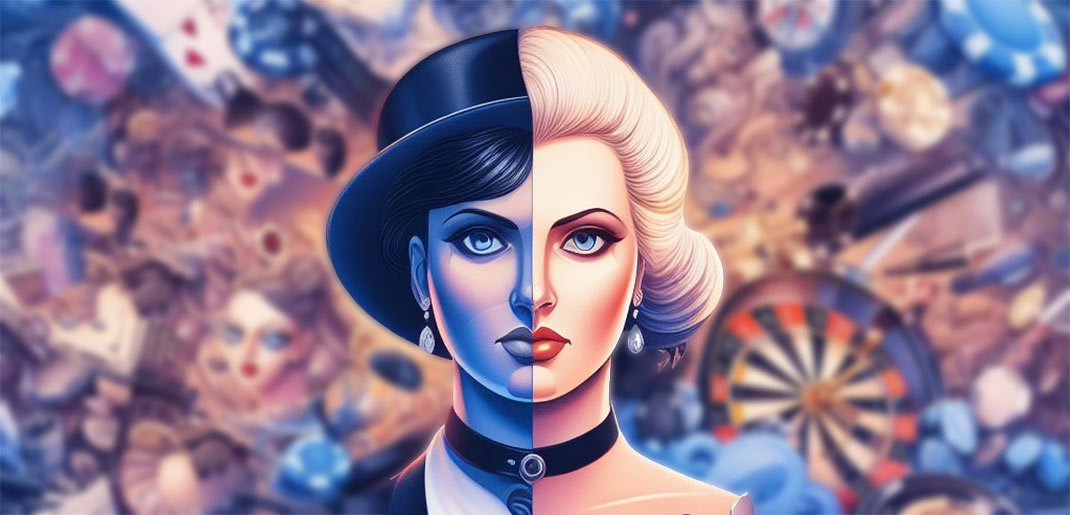 concept de femme de casino en ligne